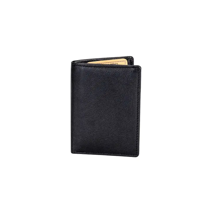 Greenwood Leather Card Holder Wallet RFID Black