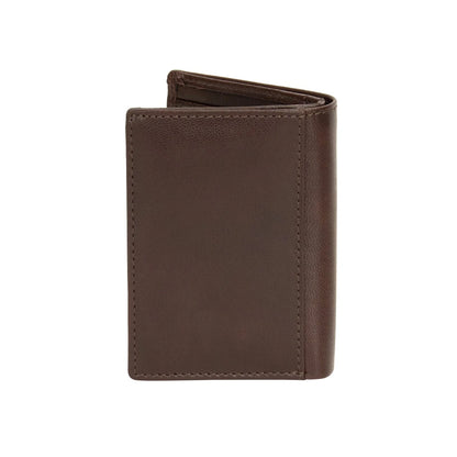 Greenwood Leather Card Holder Wallet RFID Brown