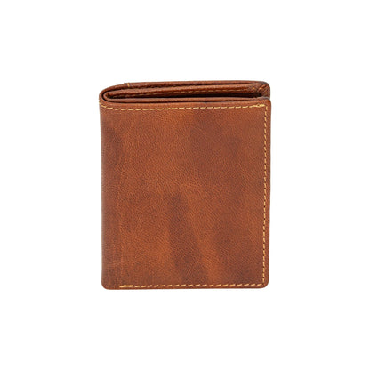 Greenwood Leather Card Holder Wallet RFID Camel
