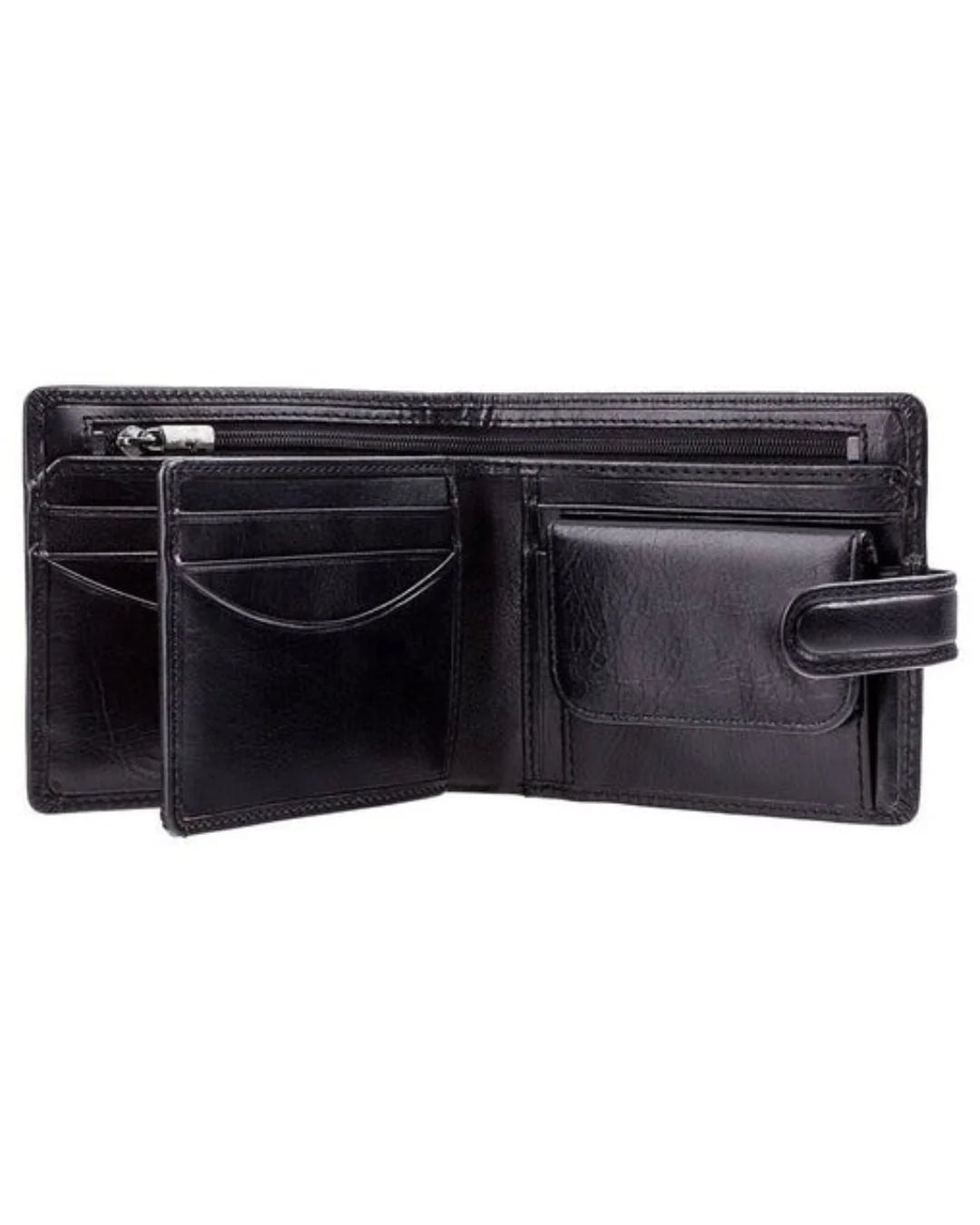 Greenwood Heritage Collection Leather Bifold Wallet Black