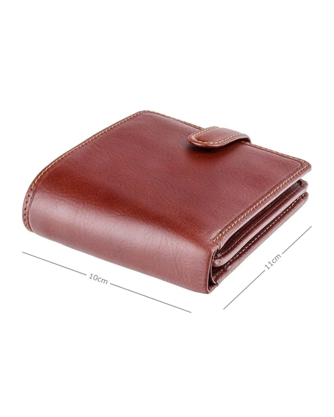 Greenwood Heritage Collection Leather Bifold Wallet Cognac Brown