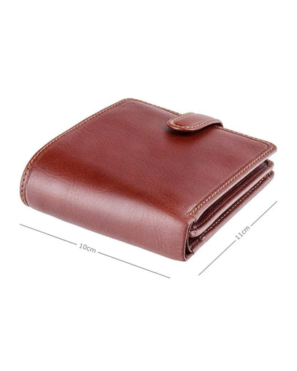 Greenwood Heritage Collection Leather Bifold Wallet Cognac Brown