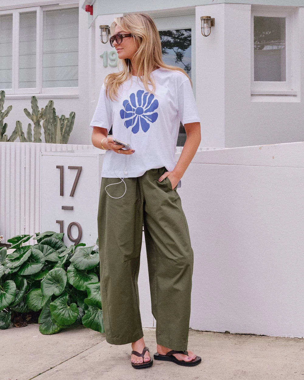 Ceres Life Bella Barrel Pants Washed Olive