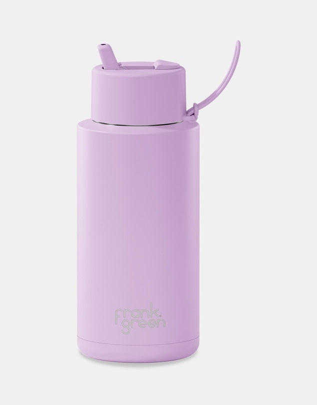 Frank Green Ceramic Reusable Bottle With Straw Purple Haze 34oz/1,000ml