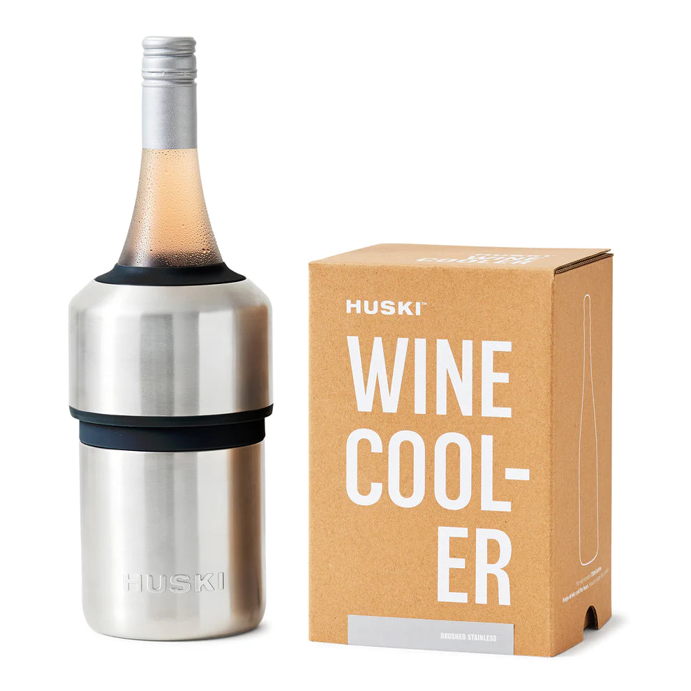 Huski Wine Cooler Brushed Silver
