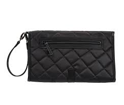 OiOi Change Mat Clutch Black Quilt