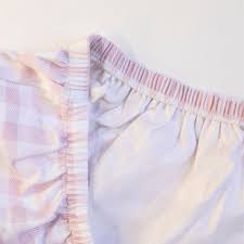 All4Ella Waterproof Fitted Cot Sheet Gingham Pink