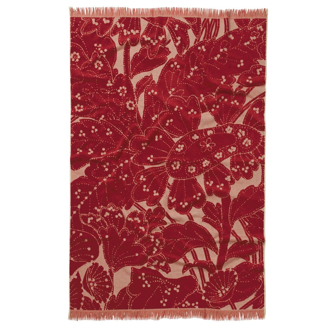 Sage x Clare Lucia Bath Sheet Crimson