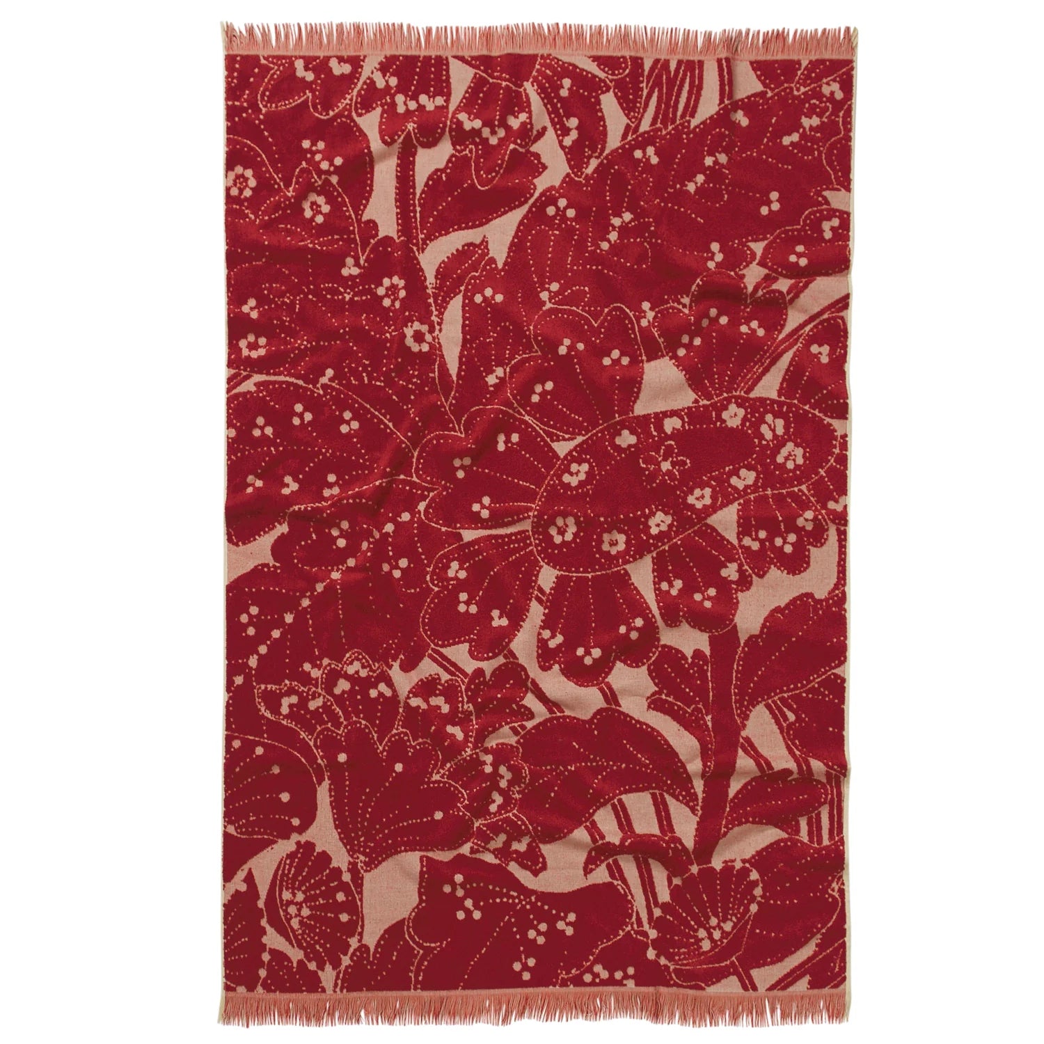 Sage x Clare Lucia Bath Sheet Crimson