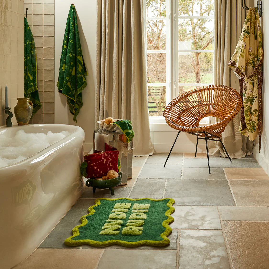 Sage x Clare Amalie Nudie Bath Mat Kelp