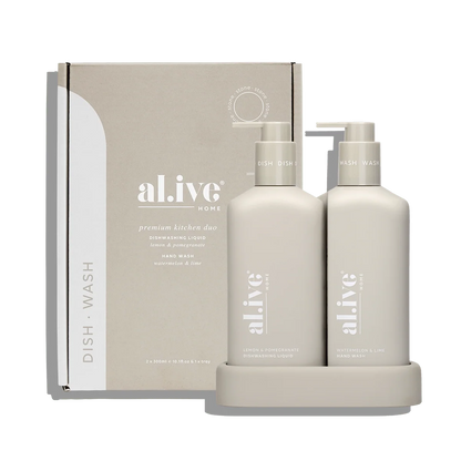 AL.IVE Kitchen Duo Dish Wash and Hand Wash Lemon &amp; Pomegranate and Watermelon &amp; Lime