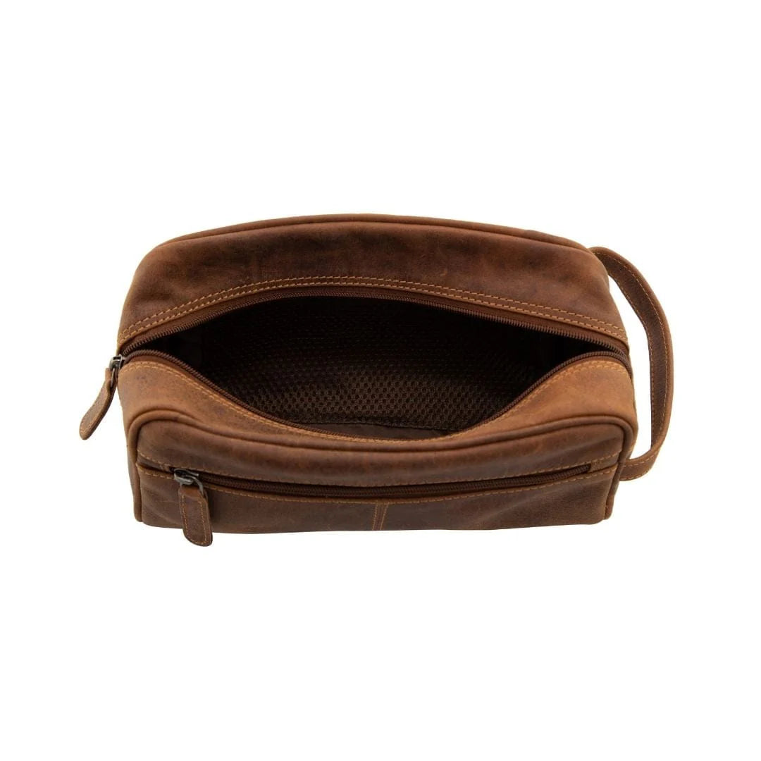 Greenwood Leather Toiletry Bag Sandel Geelong