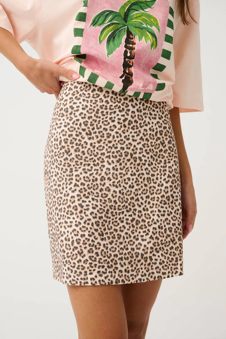Cartel &amp; Willow Zyla Mini Skirt Leopardd