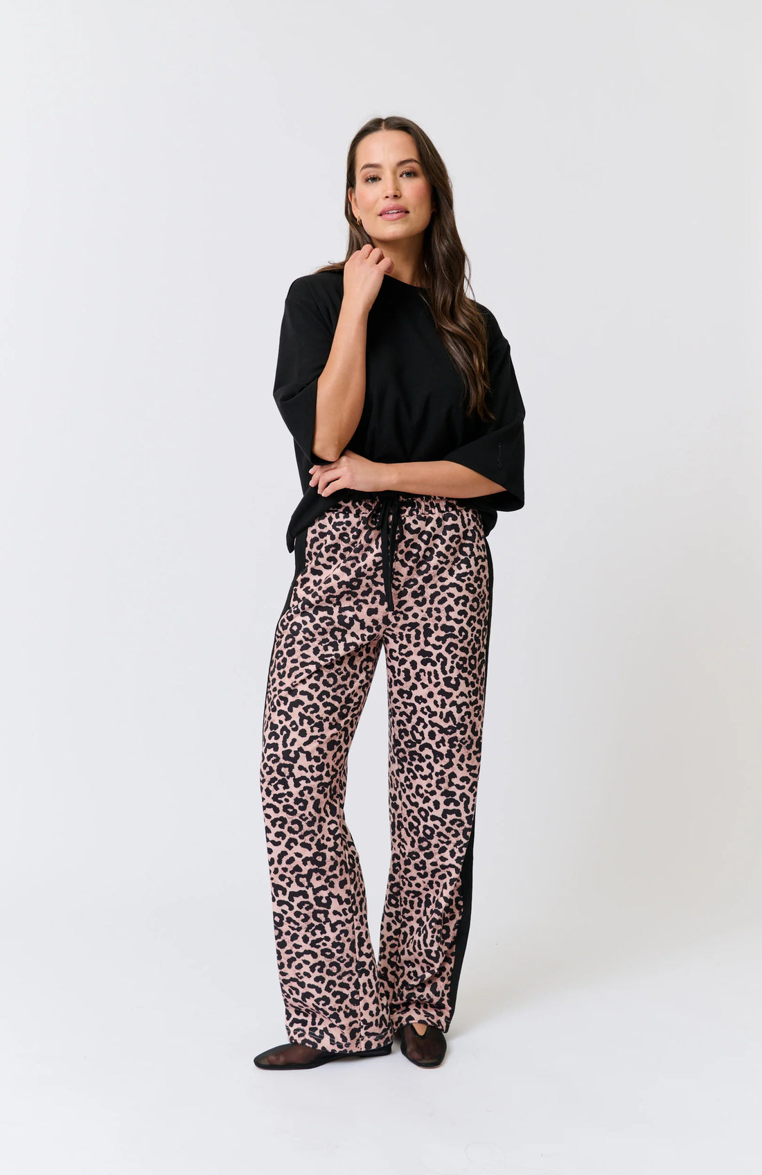 Adeline Pant Natural Leopard