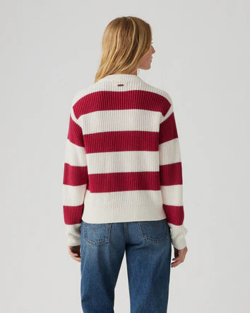 Levis Rocket Sweater Charlotte Stripe Scarlet