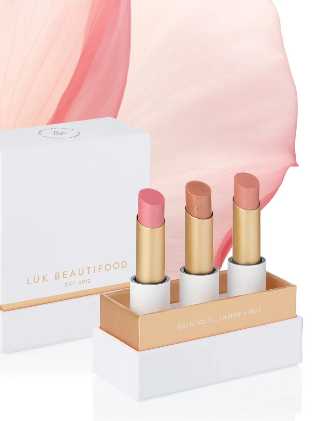 LUK Beautifood Lip Nourish Trio Soft Shimmers