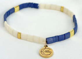 Love Bracelet Matt Navy White/Gold