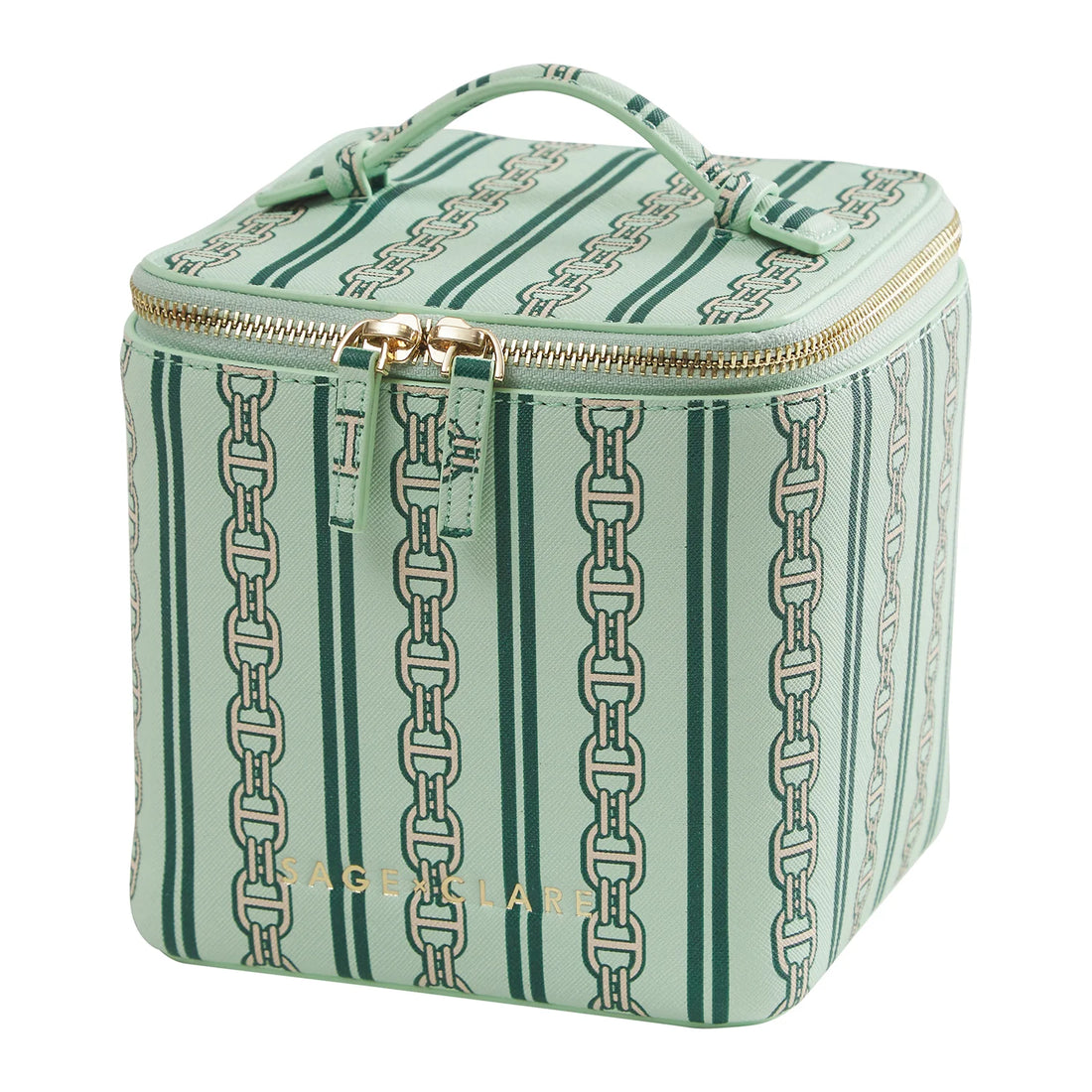Sage X Clare Acadia Cosmetic Case Jade
