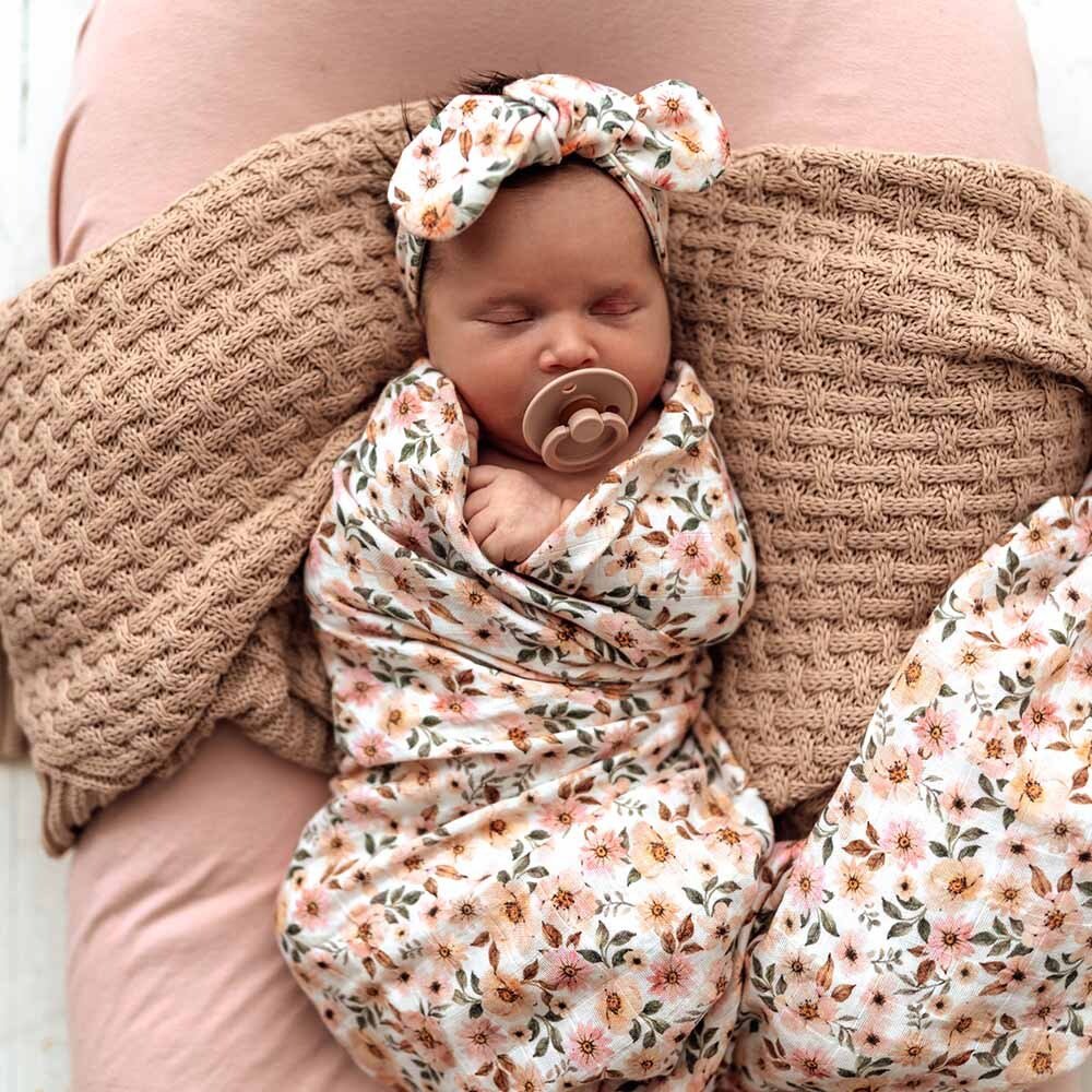 Snuggle Hunny Organic Muslin Wrap Spring Floral