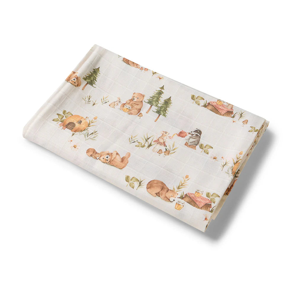 Snuggle Hunny Organic Muslin Wrap Bears