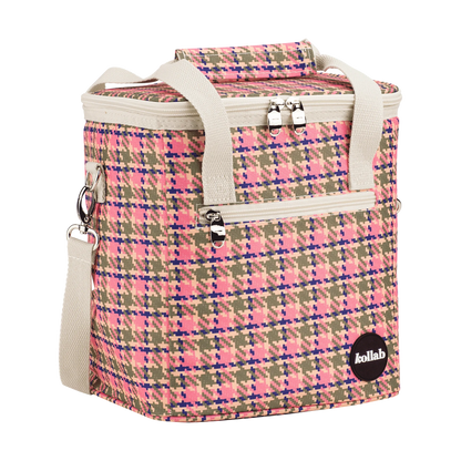 Kollab Mini Cooler Pink Houndstooth