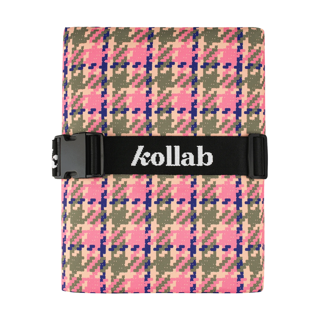 Kollab Picnic Mat Pink Houndstooth
