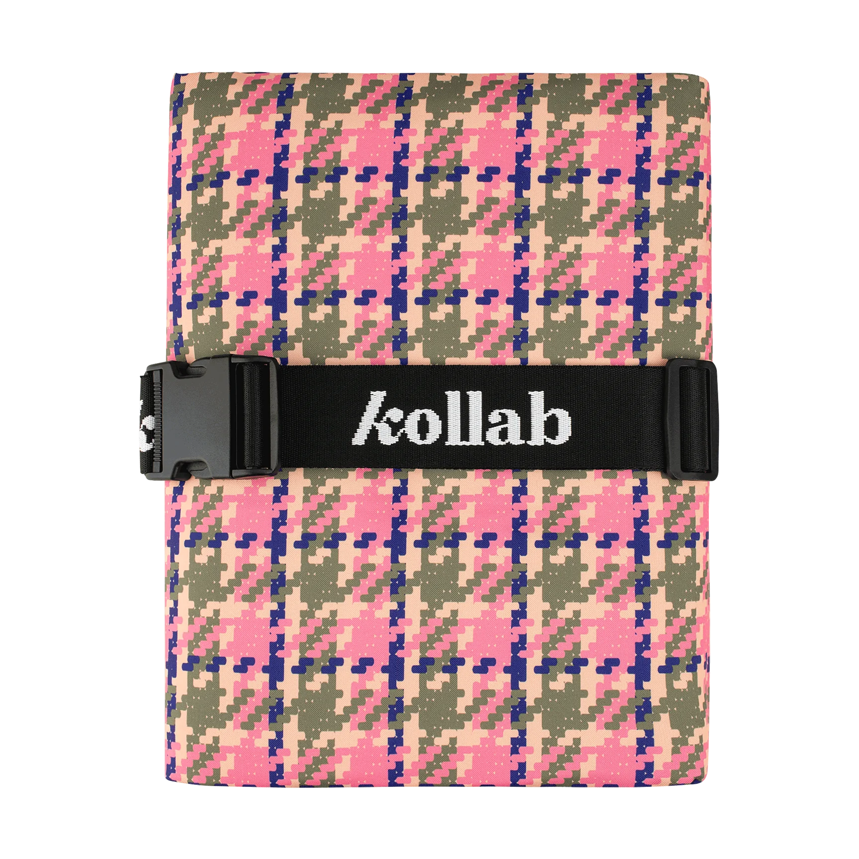Kollab Picnic Mat Pink Houndstooth