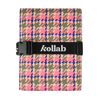 Kollab Picnic Mat Pink Houndstooth