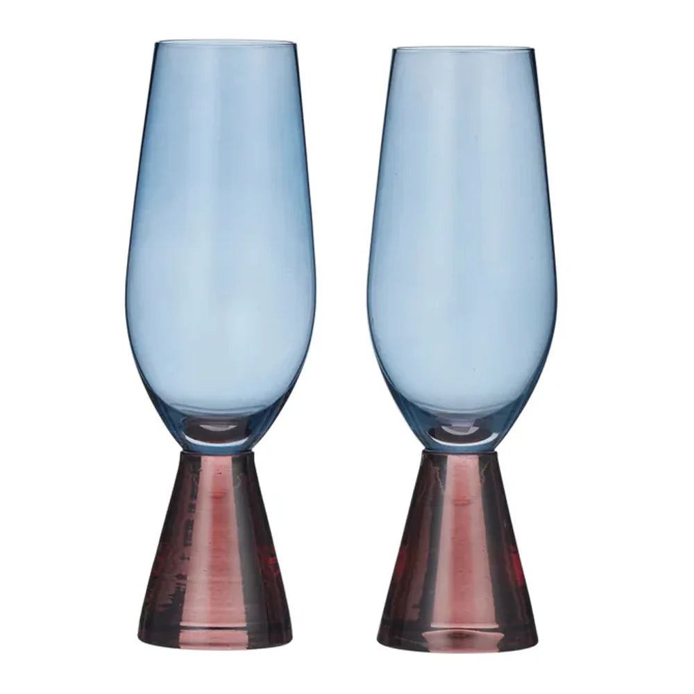 Pyramid S/2 Flute 6x18cm Russet/Blue