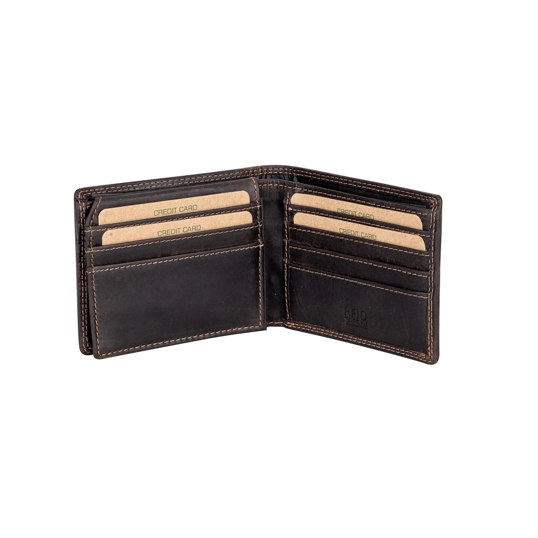 Greenwood Leather Samson RFID Leather Wallet Brown
