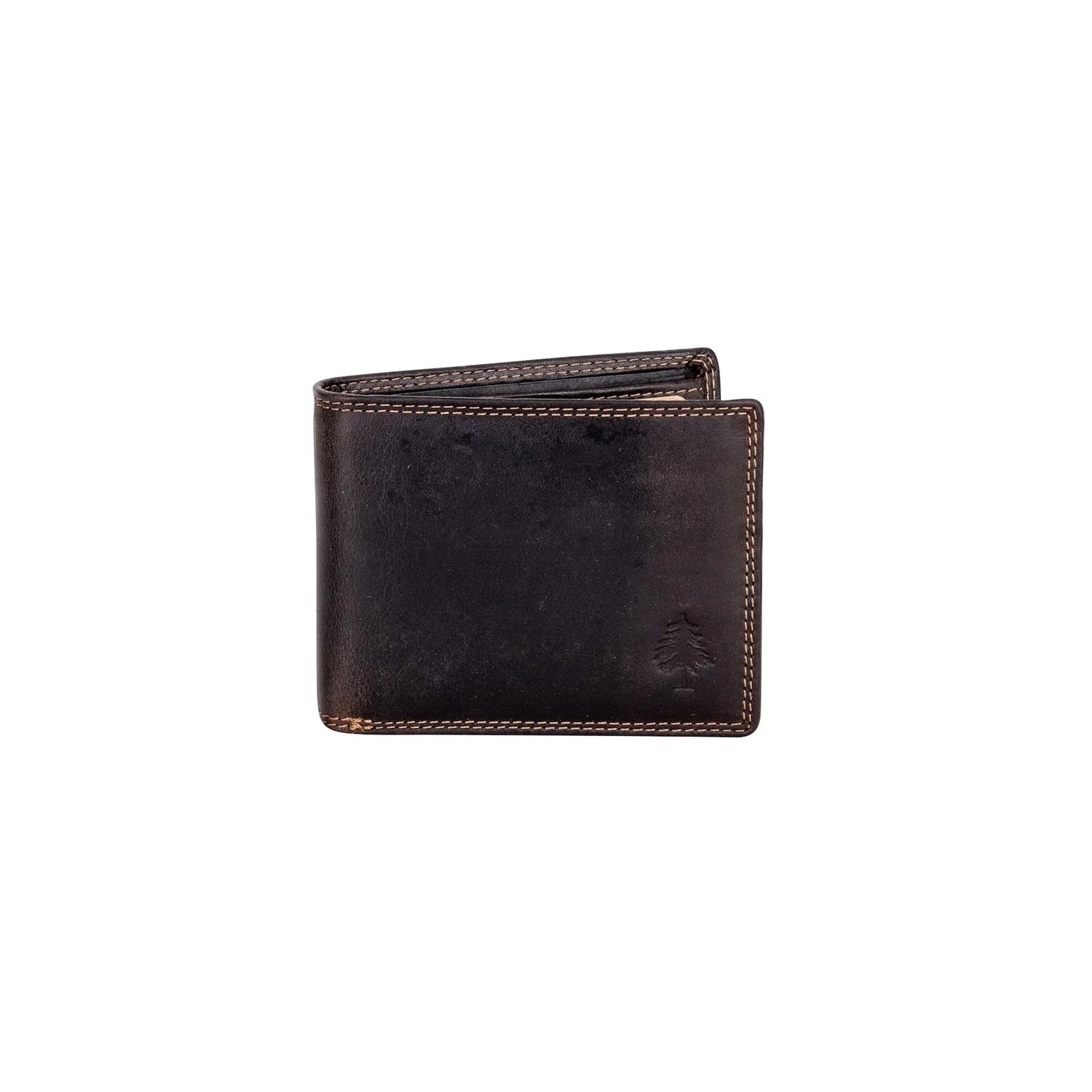 Greenwood Leather Samson RFID Leather Wallet Brown