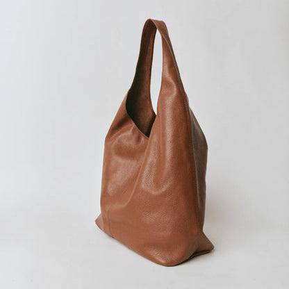 Vestirsi Scarlett Leather Hobo Bag Chestnut