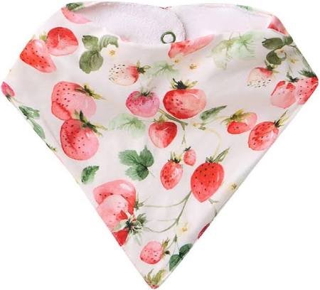 Snuggle Hunny Strawberry Organic Dribble Bib