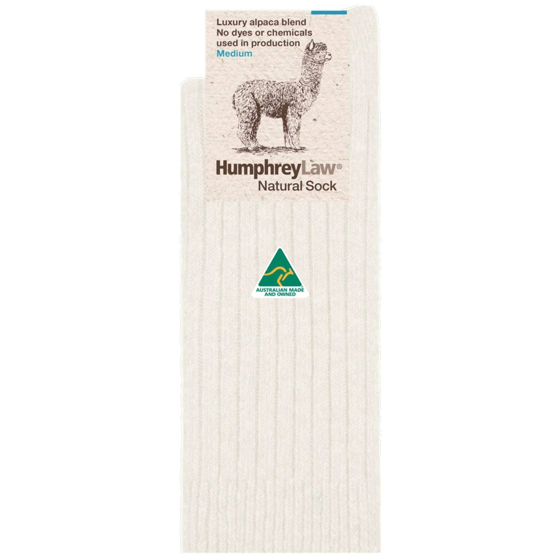 Humphrey Law Exceptionally Warm Alpaca Health Sock Natural