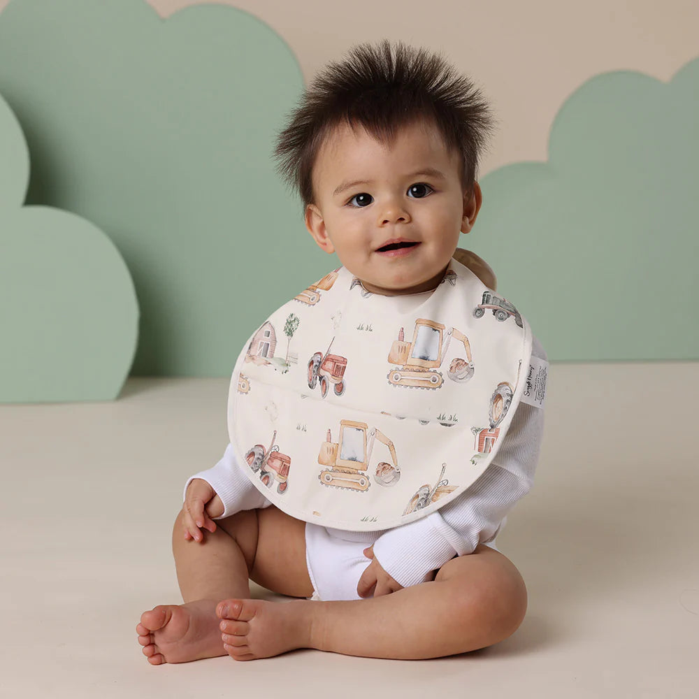 Snuggle Hunny Diggers &amp; Tractors Snuggle Bib