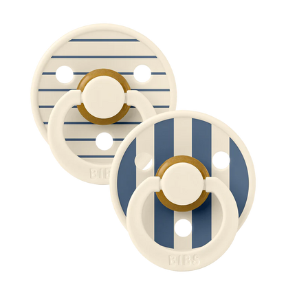 BIBS Ivory Steel Blue Mix S2 (6 Months +)