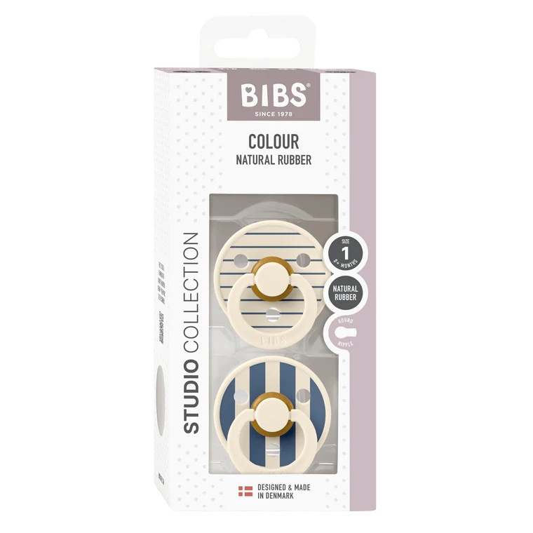BIBS Ivory Steel Blue Mix S2 (6 Months +)