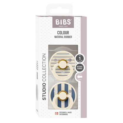BIBS Ivory Steel Blue Mix S2 (6 Months +)