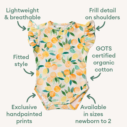 Snuggle Hunny Sunny Citrus Organic Bodysuit