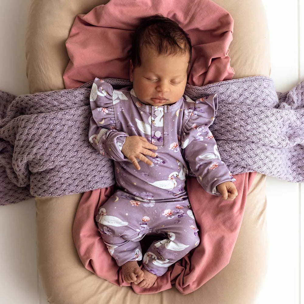 Snuggle Hunny Organic Growsuit Swan Lake