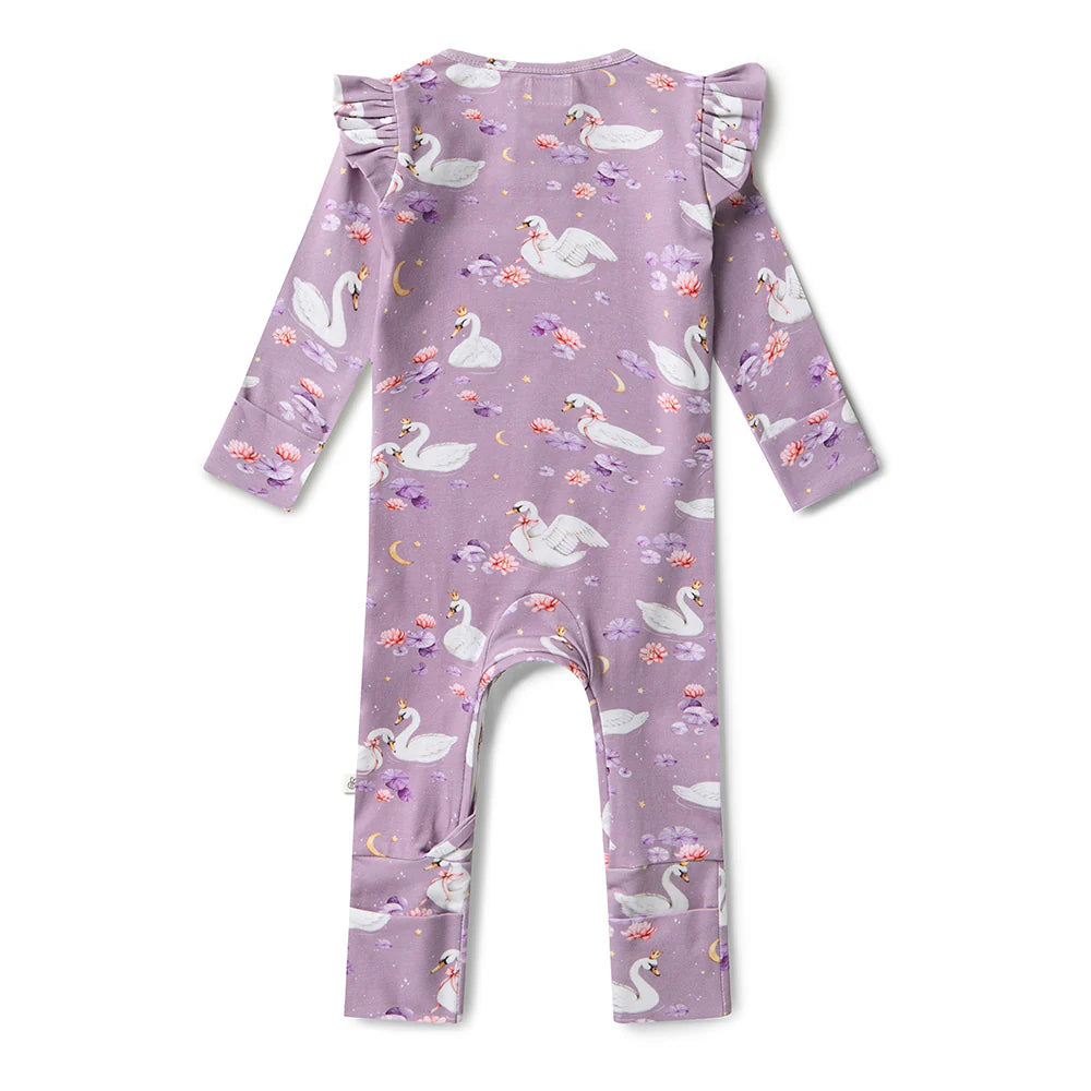 Snuggle Hunny Organic Growsuit Swan Lake