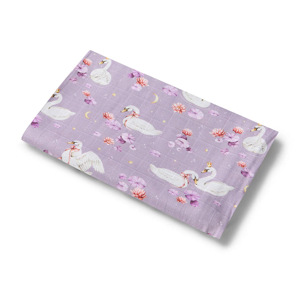 Snuggle Hunny Organic Muslin Wrap Swan Lake