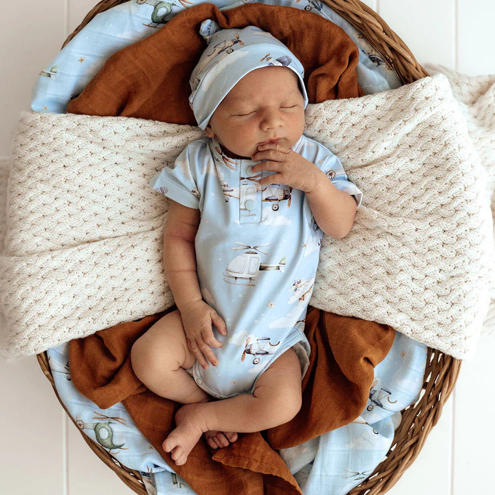 Snuggle Hunny Taking Flight Organic Bodysuit