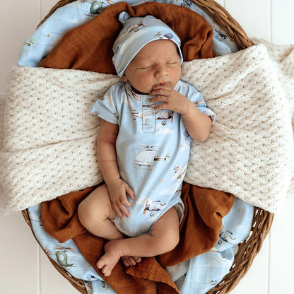 Snuggle Hunny Taking Flight Organic Bodysuit