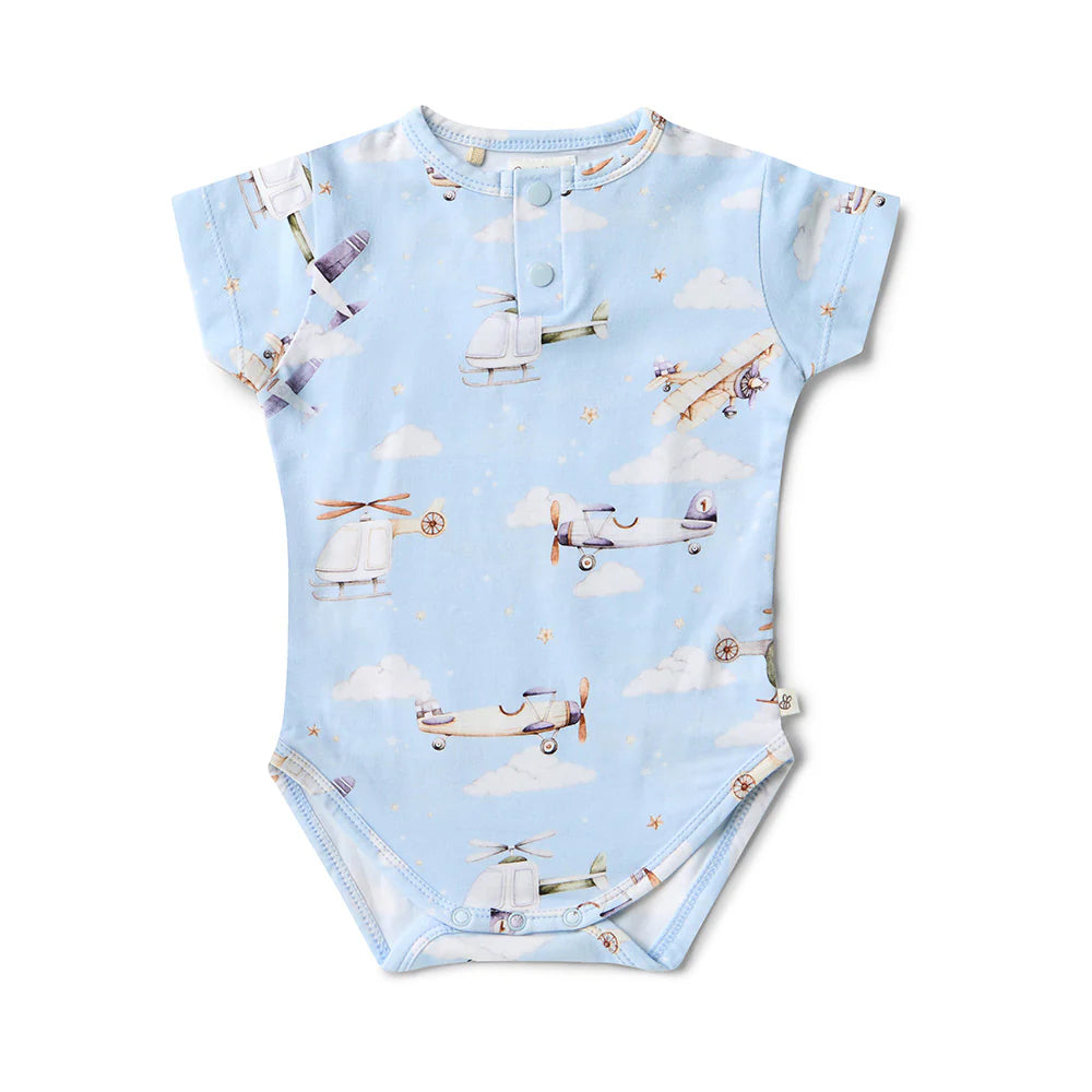 Snuggle Hunny Taking Flight Organic Bodysuit