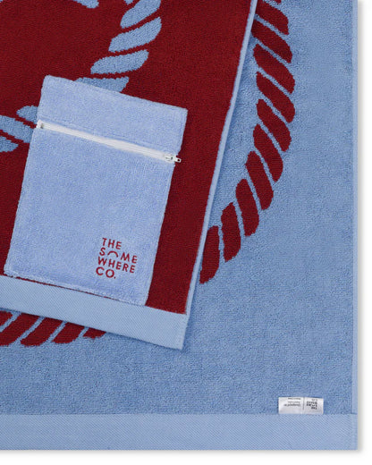 The Somewhere Co Buckle Up Premium Cotton Beach Towel