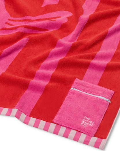 The Somewhere Co Sunny Side Premium Cotton Beach Towel