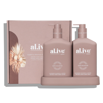 AL.IVE Body Wash &amp; Body Bathroom Duo Raspberry Blossum &amp; Juniper