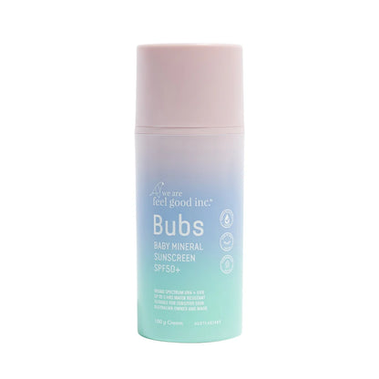 We Are Feel Good Inc. Bubs Baby Mineral Sunscreen Cream SPF50+ 100gm