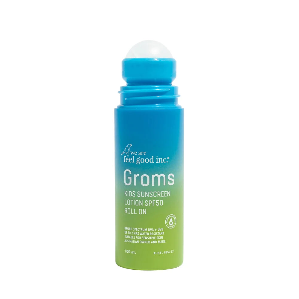 We Are Feel Good Inc. Groms Kids Sunscreen Roll On Lotion SPF50+ 100mL
